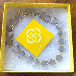 Kendra Scott 18” light gray necklace.